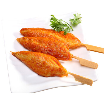 果亦橙川香鸡柳半成品冷冻油炸小吃川香无骨烧烤手抓饼商用麻辣烫棒