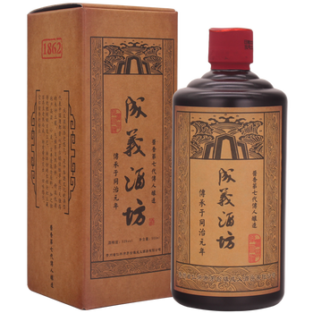 贵州成義酒坊 53度坤沙大酱窖藏老酒勾调成义烧坊地道茅香酒 整箱6瓶