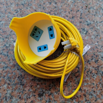 彦驰彦驰 优品户外充防雨防水插座延长线电瓶车插线板插排 户外防雨