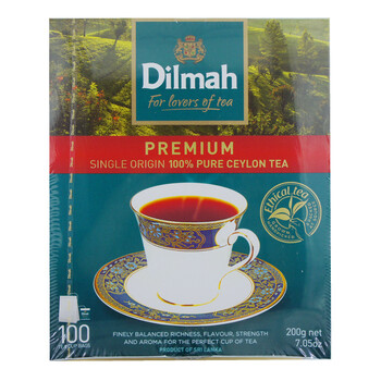 【京东8仓就近发货】Dilmah迪尔玛 经典袋泡系列 原味简装锡兰红茶  100袋*2g
