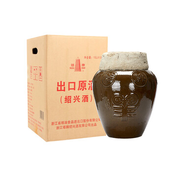 塔牌 绍兴黄酒 出口原酒 手工花雕酒 15L 坛装