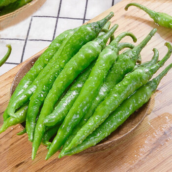 新鲜青椒蔬菜长辣椒小尖椒现摘现发青辣椒3斤农家自种 1500g