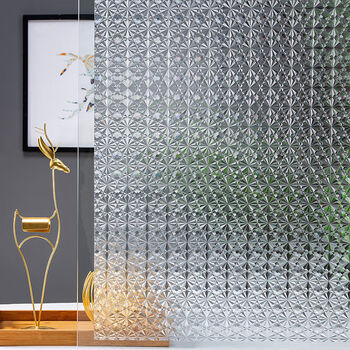 可狄静电免胶磨砂窗户贴纸透光不透明卫生间玻璃门防窥视遮光装饰贴膜