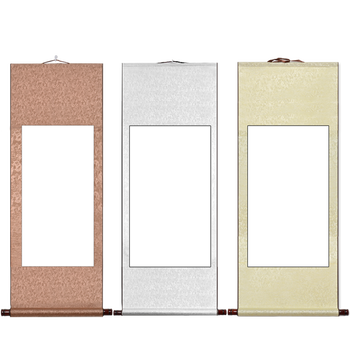 字字画创作装裱卷轴定制 条幅字画空白卷轴 120*60cm  空白字画卷轴