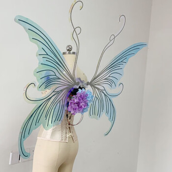 新款会动的蝴蝶翅膀 蝴蝶背饰可动女童电动自动会动的背在身上的 急