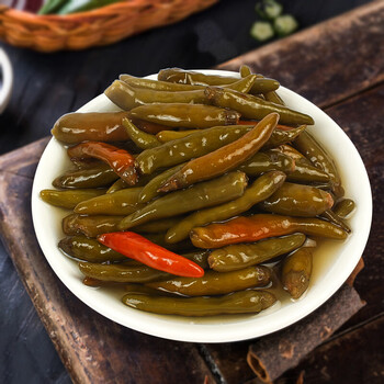 味巴哥(mostdelicious)老北京泡椒盐腌制辣椒尖椒小辣椒咸辣椒辣咸菜