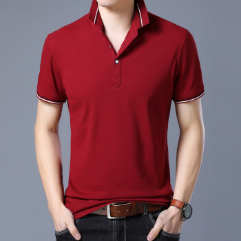 欧利郎帝（OLILANGD） 短袖 男士T恤 ZG-1866红色 