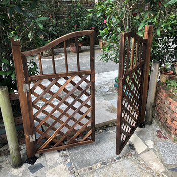 花客悦 篱笆栅栏门花园防腐木花架庭院门院子户外实木围栏护栏小门