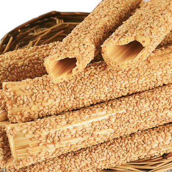 恒愎农家纯手工麦芽糖麻糖棍1000g芝麻杆芝麻棍芝麻棒灶糖酥糖果零食