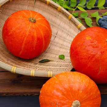 荟莹澜 红皮南瓜 万圣节小金瓜 小南瓜 黄金瓜新鲜老南瓜过节送礼 10
