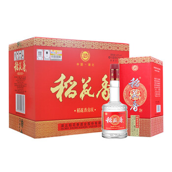 稻花香 白酒  天天喜庆42度 整箱装 500ml*6瓶(内送2支手提袋）