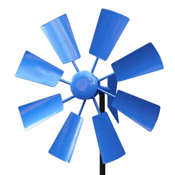 蓝色长方形风车(高68cm)