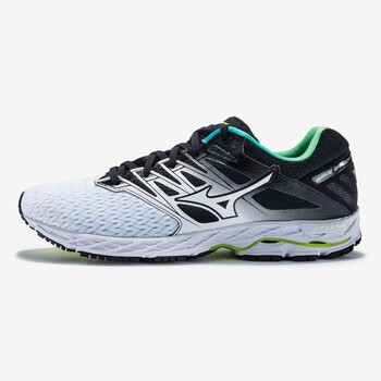 美津浓（MIZUNO）跑步鞋白/黑/荧光绿 39