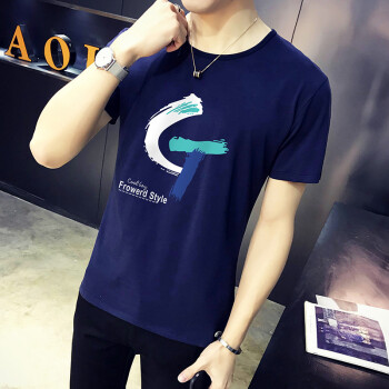 諾爾吉威（Nuoerjiwei） 短袖 男士T恤 D928蓝色 