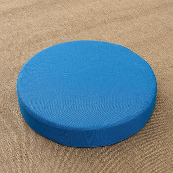 恬景 蒲团坐垫家用拜佛禅修打坐垫榻榻米飘窗垫子加厚海绵圆形 蓝色