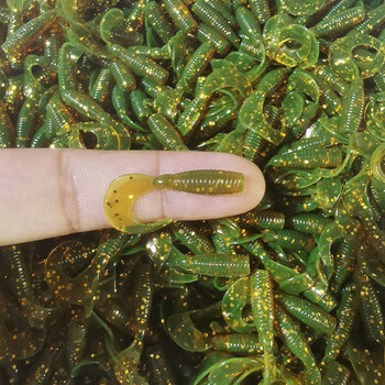 maria cher微物迷你卷尾蛆超软路亚饵超小根钓马口青稍罗飞鳜鱼翘嘴软