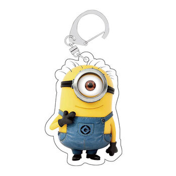小黄人玩偶挂件 神偷奶爸卡通公仔周边钥匙扣 书包挂件亚克力双面透明