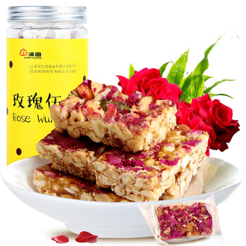 滇园 玫瑰伍仁酥 芝麻 花生 五仁酥 云南特产 酥糖零食150g