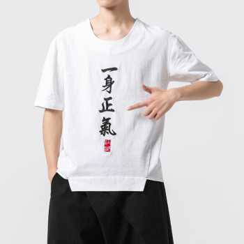 闪爆（SHANBAO） 短袖 男士T恤 T47 一生白色 