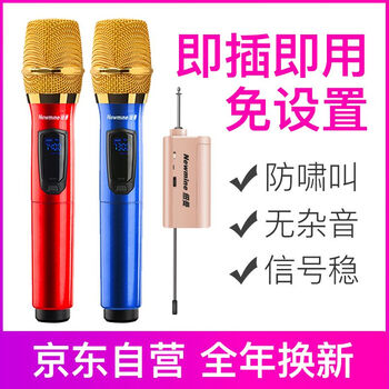 纽曼（Newmine）NM-189 无线麦克风 一拖二电脑家用KTV音响 户外演讲会议K歌话筒