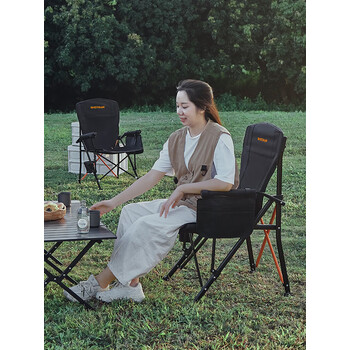 沃特曼(Whotman)折叠椅导演椅高背夹棉户外露营野餐休闲钓鱼椅大G76372