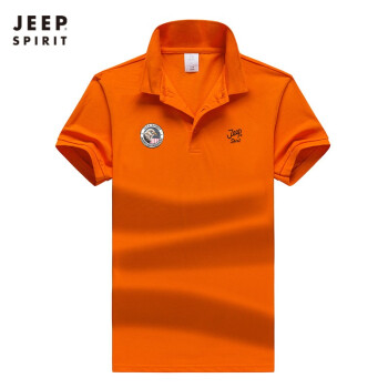 Jeep 短袖 男士T恤 橙色520K 