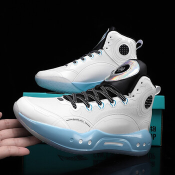 帅貅篮球鞋男驭帅14耐磨防滑大童中学生实战运动鞋女 北极白 驭帅14