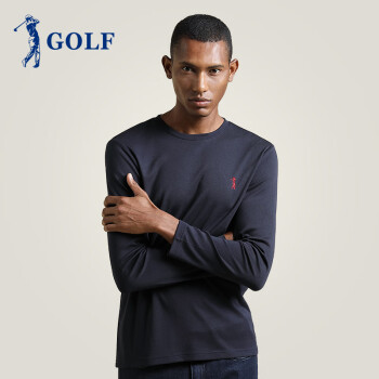 高尔夫（GOLF） 长袖 男士T恤 藏青 S，XL，L，XXXL，M，XXL