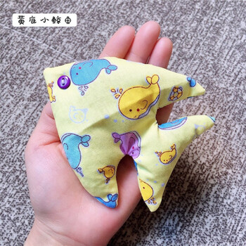 沙包儿童diy 幼儿园小朋友创意沙包鱼diy儿童布毽子布沙包荞麦壳1个诺