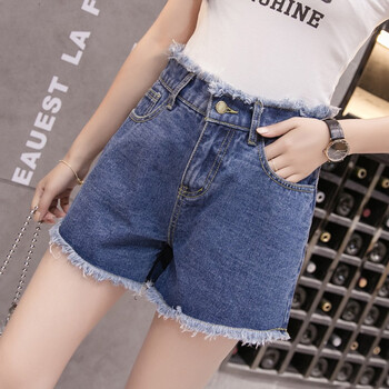 雅羊人（YAYANGREN） 中腰 直筒裤 女 热裤 牛仔裤