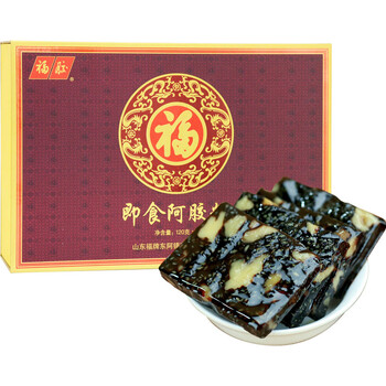 福牌阿胶 福胶即食阿胶糕 480g（ 阿胶含量≥25% ）高档礼盒装 年货送礼礼盒 山东东阿镇