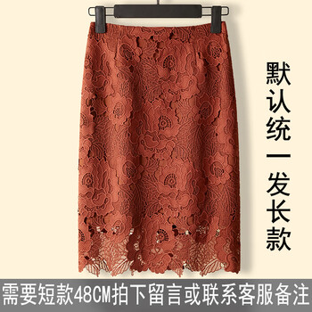 蕾丝半截裙秋