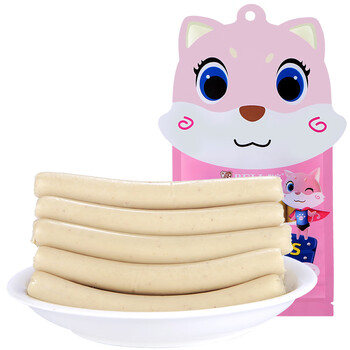 聚宠 猫咪鱼味蛋黄卵磷脂火腿肠225g奖励宠物零食鱼肉味 补钙低盐 美毛亮发