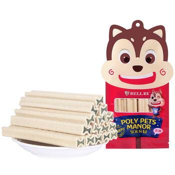 聚宠 狗狗夹心磨牙棒8根 骨头幼犬耐咬磨牙棒240g 洁齿棒小型犬补钙狗零食