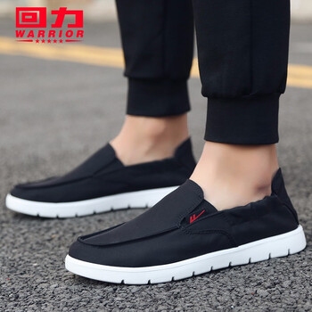 回力（Warrior）男士黑色（白底） 38