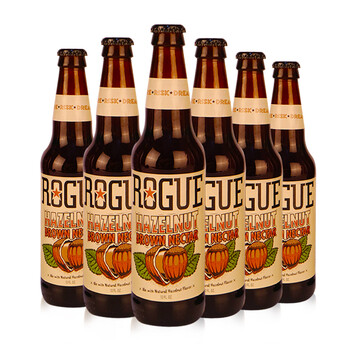 罗格（rogue）榛子浓色 精酿啤酒 组合装 355ml*6瓶 美国进口