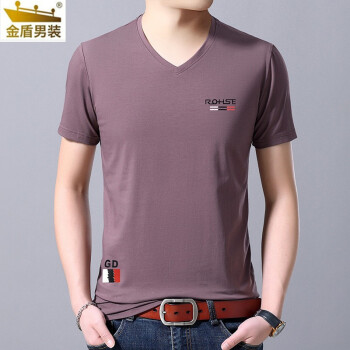金盾（KIN DON） 短袖 男士T恤 8807紫酱 
