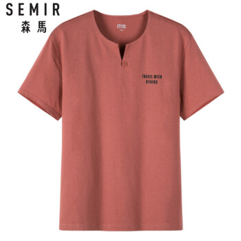森马（Semir） 短袖 男士T恤 粉红6061 