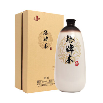 塔牌 绍兴黄酒 本酒 手工半干型黄酒 花雕酒 1L 礼盒装