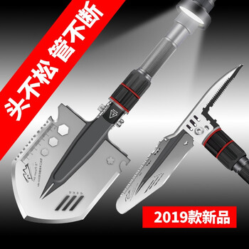 哈拿工兵铲多功能防身车载铁秋野外求生折叠兵工铲 G20旗舰版总长126厘米