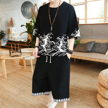 欧森狄（OUSENDI） 短袖 男士T恤 4008-A005黑色 