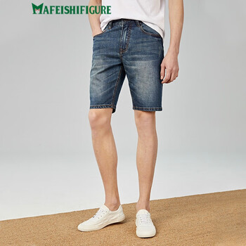 MAFEISHIFIGURE 阔腿裤  男士牛仔裤