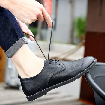 德欧老头deolerltol男士黑色单鞋385