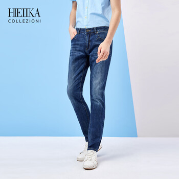 海一家 Hieiika 直筒裤青春休闲男士牛仔裤 京东