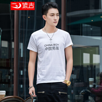浪古（LAWKUL） 短袖 男士T恤 中国男孩 