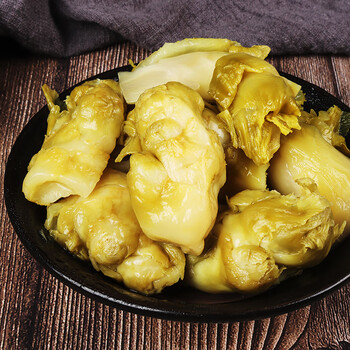 沦落酸甜榨菜鲜嫩脆腌制泡菜九头菜大头菜抱子芥抱温州儿菜娃娃菜