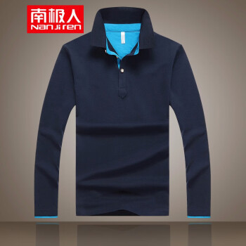 南极人（Nanjiren） 短袖 男士T恤 长袖蓝蓝 