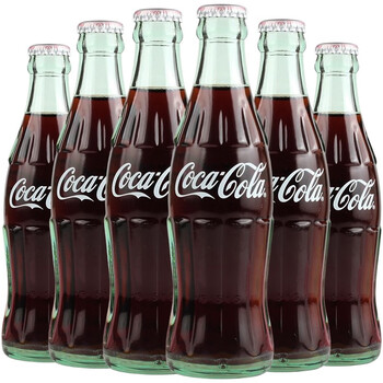【6瓶装】日本原装进口coca-cola/可口可乐复古玻璃瓶可乐限量收藏版