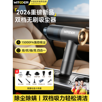 智国者车载吸尘器手持家用超强吸力无刷小型车用桌面无线床上随手吹吸两用一体宠物吸毛便携式电脑大功率