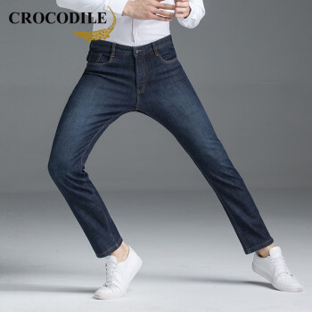 鳄鱼恤（CROCODILE） 直筒裤  男士牛仔裤
